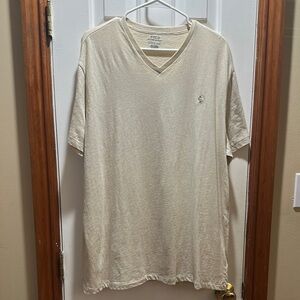 🔹Polo by Ralph Lauren Cream Short Sleeve Tee